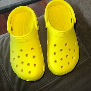 Yellow crocs